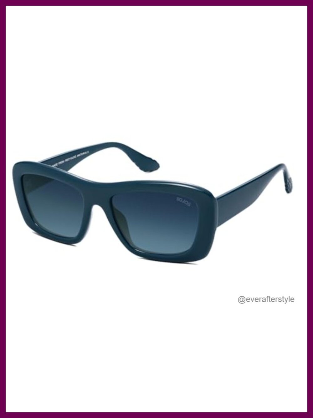 SOJOS Polarized Square Recycled Eco-Friendly Sunglasses UV400